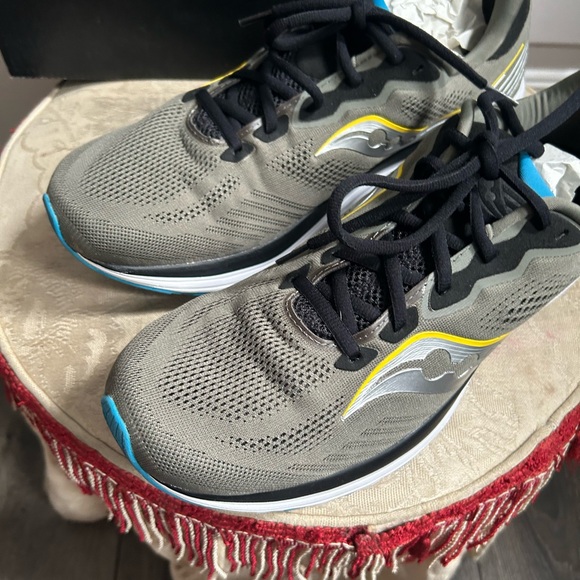 Saucony Ride 14 Men's Shoes - Black and Gray Sz 13 - Picture 8 of 13